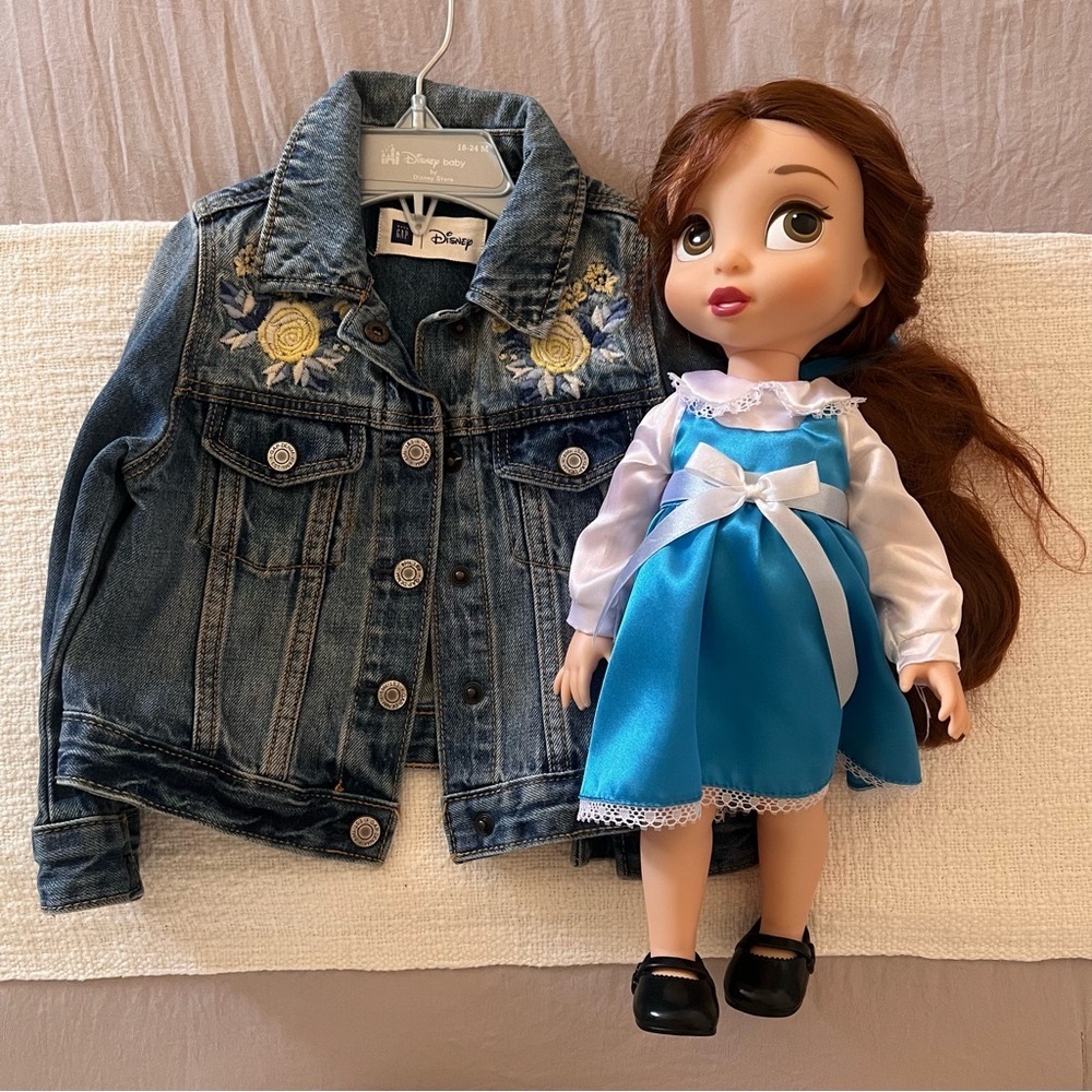 Belle denim jacket and doll